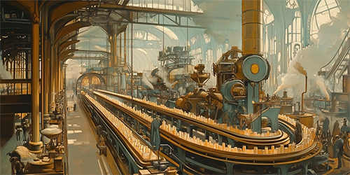 Manufacture bougie à l'ancienne - petit format